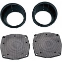 Embellecedor Parrillas para Altavoces Led Bisel Negro