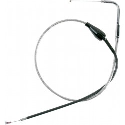 CABLE RETORNO ACELERADOR DRAG SPECIALTIES CON FUNDA DE ACERO INOXIDABLE TRENZADO 39"