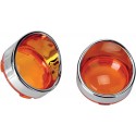 BISEL INTERMITENTES DRAG SPECIALTIES VISOR AMBER LENTES