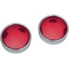 LENTES INTERMITENTES DRAG SPECIALTIES RED W/TRIM ANILLO