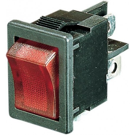 ROCKER INTERRUPTOR ON/OFF RED