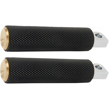 ESTRIBOS ARLEN NESS KNURLED BRASS