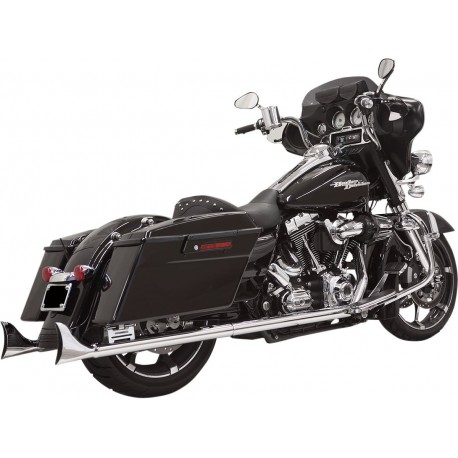 Silencioso Fishtail Bassani 33" con Dbkiller para HD Touring 95-16