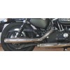 Escapes Homologados MCJ Royal 80 Cromados con Sonoridad Ajustable para HD Sportster 14-16