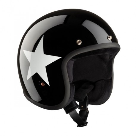 Casco Bandit Jet Star Negro Homologado