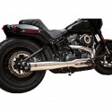 Escape S&S Cycle 2-en-1 SuperStreet Cromado para HD Softail 18-22