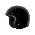 Casco Jet Retro Torc T50C Classic Negro Brillo